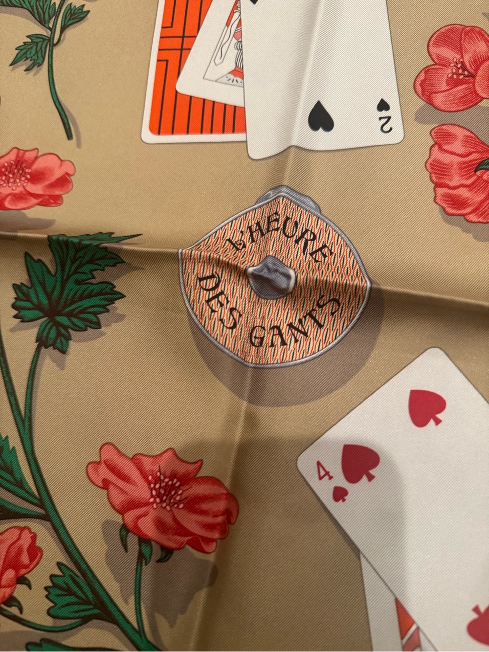 Hermes L’Heure Des Gant 90 Silk Scarf - Picture 3 of 7